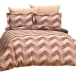 Petr Smolka Bavlněné povlečení Ondra hnědý 200x220 70x90