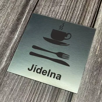 Informační tabulka Home Deco Piktogram - Jídelna 10 x 10cm