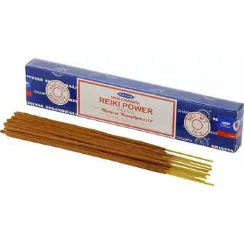 Vonná tyčinka Vonné tyčinky Nag Champa - Síla Reiki (Kadidlo Satya je považováno za nejlepší přírodní kadidlo.)