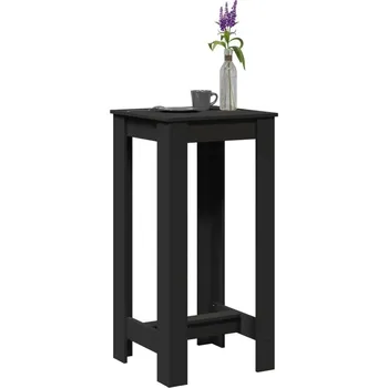 Barový stolek vidaXL Barový stůl 51 x 50 x 103,5 cm kompozitní dřevo [854405] Barva: Černá