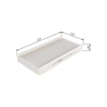 Kabinový filtr Kabinový filtr Peugeot 407 kupé (6C_) Bosch - 2.216V, 3.0V6, 2.0HDi