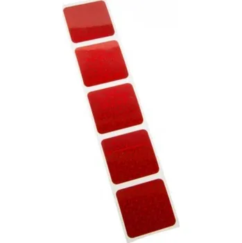 Segmentová odrazka 50x50mm Červená 5 ks. MZR 66377