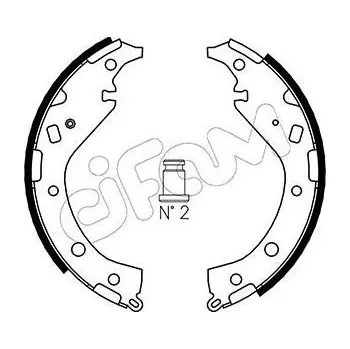 Auto-moto Sada brzdových čelistí CIFAM 153-437