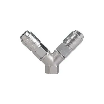 Příslušenství ke kompresoru Adler Vzduchový rozbočovač typ Y 1/4″ vnitřní závit