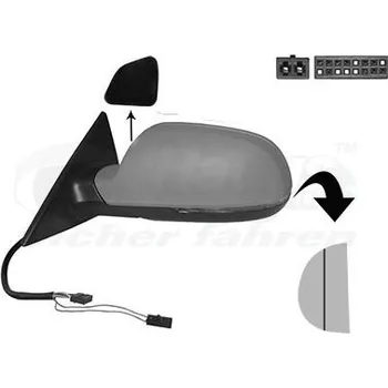 Autodíl vnejsi zpetne zrcatko VAN WEZEL 0383827