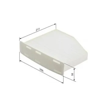 Kabinový filtr Kabinový filtr VW CADDY III velkoprostorová limuzína (2KB, 2KJ, 2CB, 2CJ) Bosch - 1.2TSI