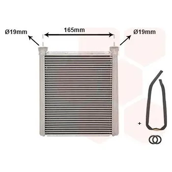 Výměník tepla Vymenik tepla, Vnitrni vytapeni VAN WEZEL 30016703