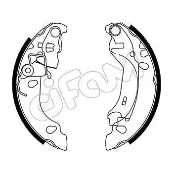 Brzdová čelist Sada brzdových čelistí CIFAM 153-083
