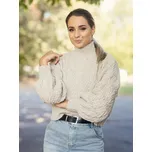 BudesIN Béžový oversize pletený rolák