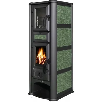 Krbová kamna TIM SISTEM krbová kamna Lederata Plus ECO 8,2 kW zelená