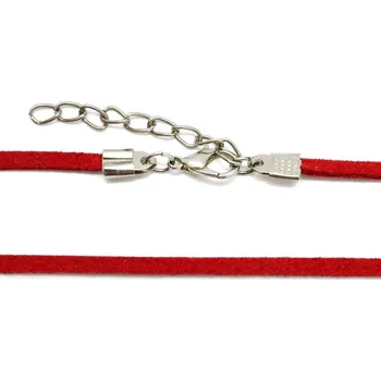 Řetízek Kůže na krk se zapínáním Katarina - Červená