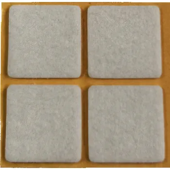 Podložka pod nábytek Samolepicí filc, 40x40mm (4ks/arch)-bílý