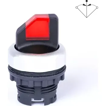 tlačítko Noark 105530 Ex9P1 SS3I r Hlavice přepínače třípolohová, bez aretace, prosvětlená, červená (Noark 105530 Ex9P1 SS3I r)