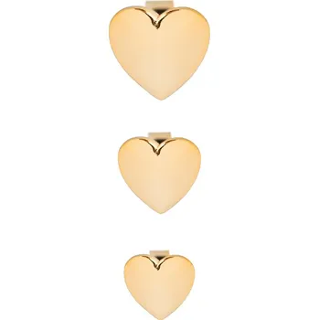 Náušnice franco bene Set srdíčkových náušnic - pozlacený | 1001