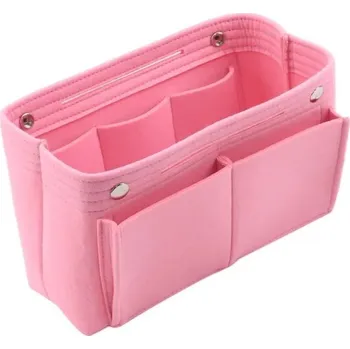 Kosmetická taška Organizér do kabelky se zipem | kosmetická taštička - růžový