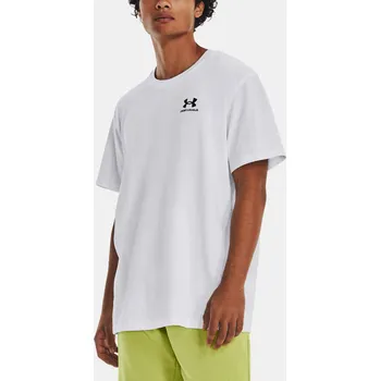 Pánské tričko Pánské tričko Under Armour UA LOGO EMB HEAVYWEIGHT S 1373997-100 Bílá 3XL