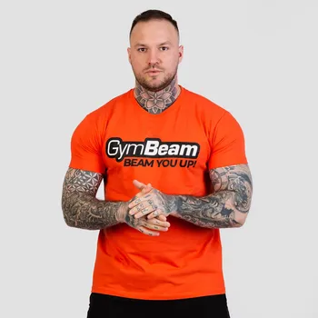 Pánská móda GymBeam Tričko Beam Orange XL oranžová