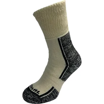 Pánské ponožky Froté ponožky s lycrou béžové - HORAL, Velikost: 43 - 45 (9 - 10), Barva: Béžová