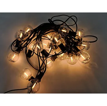 Venkovní osvětlení LURECOM LED bulbs 10-20 Vintage - venkovní kabelové vodotěsné svítidlo, 10m kabel, 20 žárovek Filament , možnost nekonečného napojování
