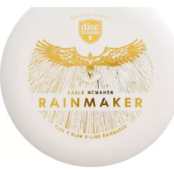 Disc golf Discmania Rainmaker D Line Flex 3 Glow Eagle McMahon Creator Series (discgolf) (Speed: 2, Glide: 3, Turn: 0, Fade: 1)