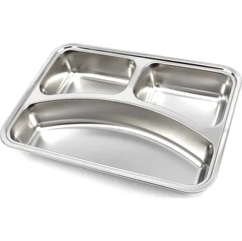 Plech na pečení Nerezová miska obedárová - 3 přihrádky | Maxima 09367855