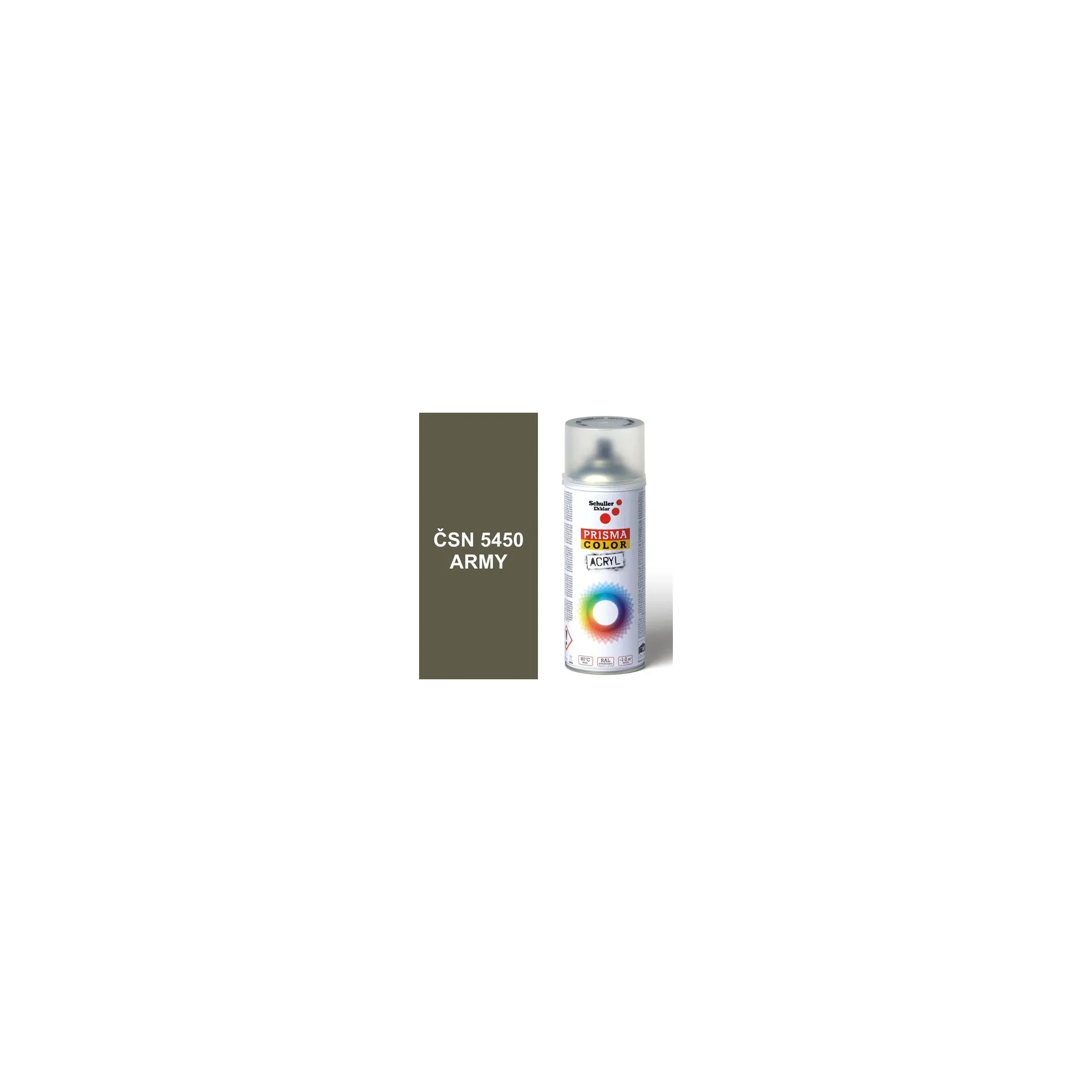 Fotografie 2 - Barva ve spreji Schuller Eh'klar Prisma Color sprej 400 ml RAL 91318 khaki armádní