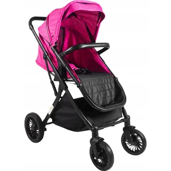 Kočárek Aga Multifunkční sportovní kočárek růžový 1v1 skládací