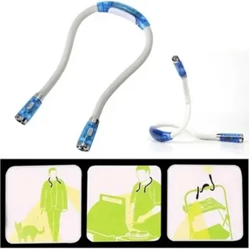 Svítilna na krk – lampička na čtení atp. - Modrá