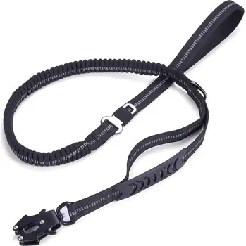 Vodítko pro psa Bungee vodítko pro velké psy | Vodítko na psa, vodící řemen - Černá,135-190 cm