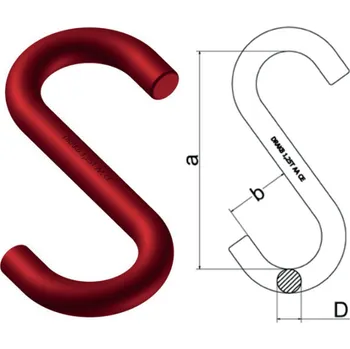 Stavební technika Cartec S-Hák - standardní, otevřený Model: S26 - 1500kg