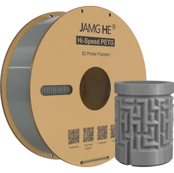 Filament Jamghe Hi-Speed PETG 1 kg - ŠEDÁ (GREY)