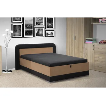 Postel Nabytekmorava Čalouněná postel s úložným prostorem JARO HIT 140x200 Barva: béžová