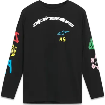 Pánské tričko ALPINESTARS triko BRUNDO CSF dlouhý rukáv černá - L