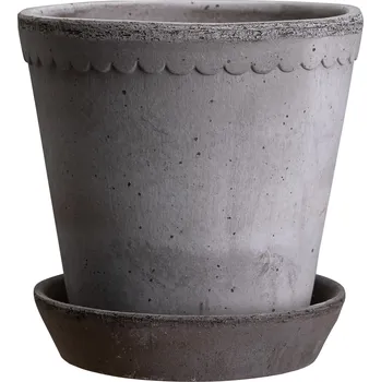 Květináč Bergs Potter, Malý květináč Helena s podstavcem 30 cm šedý - Formadore