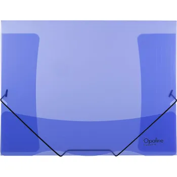 Karton P+P Desky Opaline s chlopněmi a gumičkou A4, modré