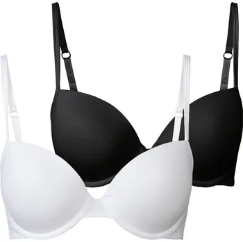 Podprsenka esmara® Dámská podprsenka, 2 kusy (80B, černá/bílá)