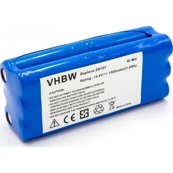 VHBW Baterie pro Ecovacs Dibea ZN101 / Dirt Devil Libero, 1500 mAh