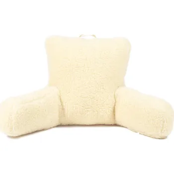 Polštář Wooline Komfortní čtecí polštář s područkami MEGI, Thumbled, krémově žlutá