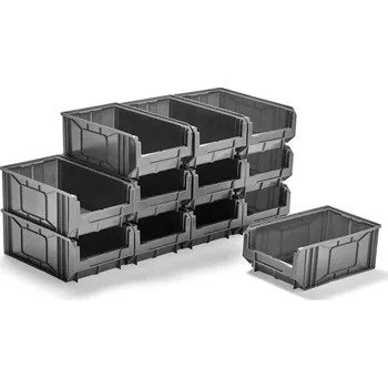 Plastový box APART, 485x300x190 mm, bal. 12 ks, šedý