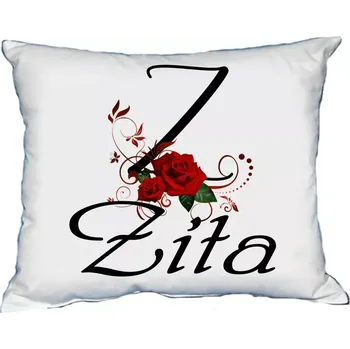 Dekorativní polštářek Polštář se jménem ZITA Červený (polštářek dámské jméno )