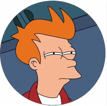 Jedlá dekorace na dort Jedlý papír Futurama Fry 19,5 cm