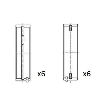Kliková hřídel Hlavní ložiska klikového hřídele FAI AutoParts BM1062-STD