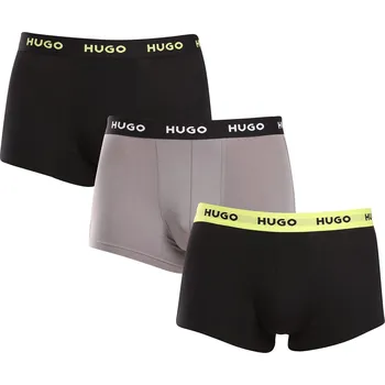 Boxerky 3PACK pánské boxerky HUGO vícebarevné (50517878 986) XXL Možnost vrácení zboží ZDARMA do 120 dnů!