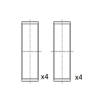 Ojnice Ojniční ložisko FA1 BB2040-STD