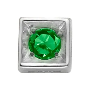 Náramek Barevné kameny ELEMENTS dílek: Smaragd (DCHE9151)