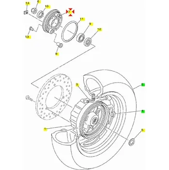 Yamaha Kryt bubnu Majesty 5GM253210035