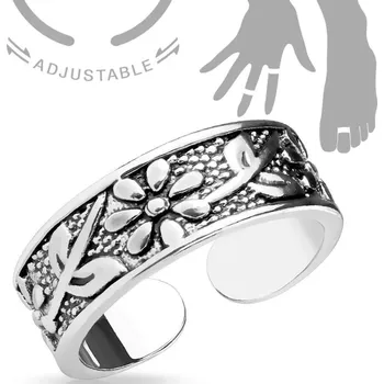 Prsten Prsten na nohu s květinovým motivem