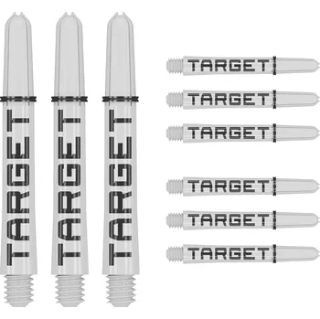 Příslušenství pro šipky Target-Darts Pro-Grip TAG White & Black Shaft 3x Sada Velikost: Medium 48,5mm