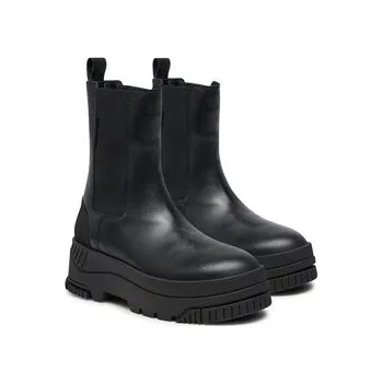 Pracovní obuv Kotníková obuv s elastickým prvkem Tommy Jeans Tjw Chelsea Flatform Boot EN0EN02597 Černá 40