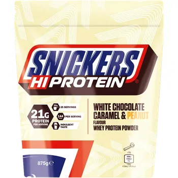 Protein Mars Snickers White HiProtein Powder 875 g Příchuť: bílá čokoláda-karamel-arašíd